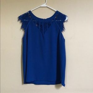 Brixon Ivy Blue Lace Top
